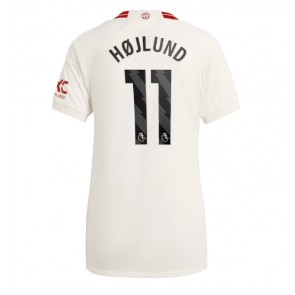 Manchester United Rasmus Hojlund #11 Koszulka Trzecich Kobiety 2023-24 Krótki Rękaw